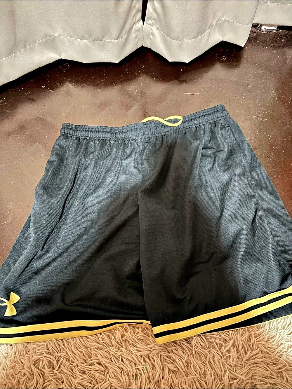 Under Armour Men's Athletic Shorts in Blue & Yellow
